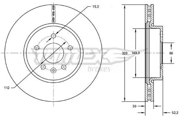 TOMEX Brakes Bremsscheibe
